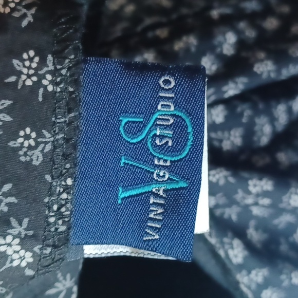 Vintage Studio Womens Black & white V-Neck floral dress - Picture 6 of 9